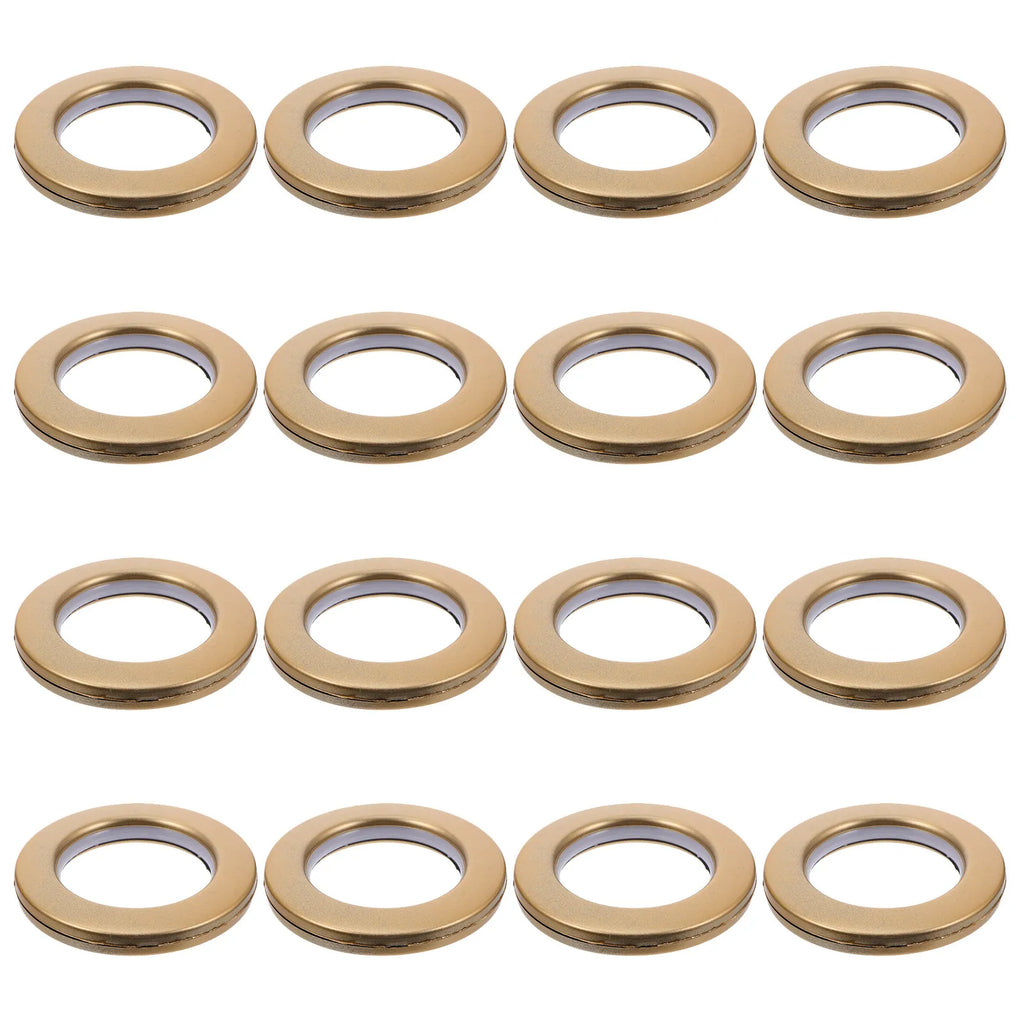 80Pcs Plastic Curtain Eyelet Rings Nanoscale Roman Style High Durability Low Noise Sliding Rings for Curtains Drapery Fabric Qme