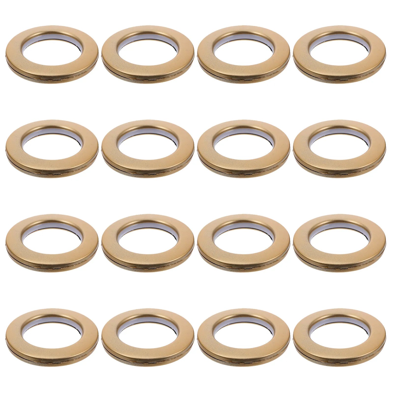 80Pcs Plastic Curtain Eyelet Rings Nanoscale Roman Style High Durability Low Noise Sliding Rings for Curtains Drapery Fabric Qme