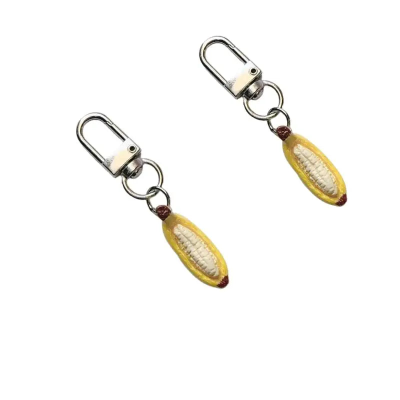Busting Banana Boat Charm Creative Handmade Resin Keychain Relaxing Qme D