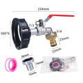 1/2'' 3/4'' Coarse Thread IBC Tank Tap Connecter Water Hose Coupling Adapter Garden and Home Valve Replacement accessory Qme 5