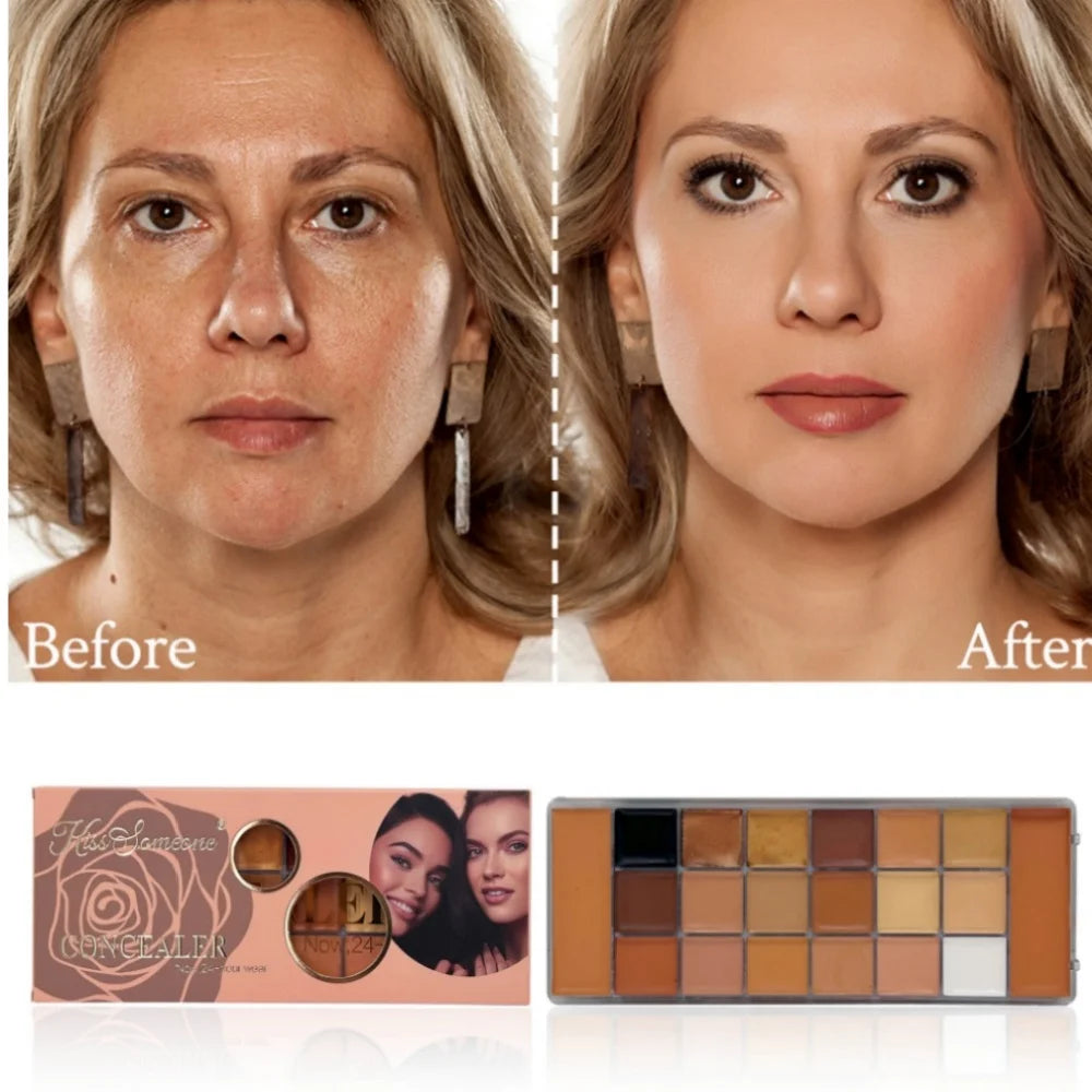 Concealer for Correction of All Skin Tones to Cover Scars and Spots, Waterproof and Long-Lasting Qme
