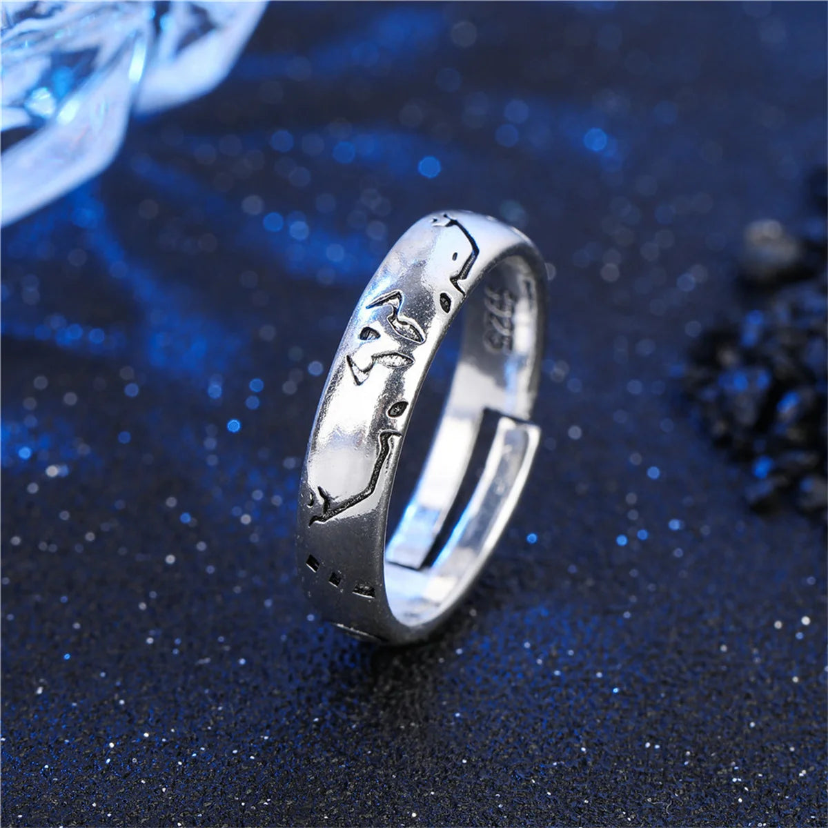 Anime Darling In The Franxx Ring HIRO ZERO TWO Cosplay Adjustable Unisex Couple Lover Rings Jewelry Gift Cosplay Props Accessory Qme