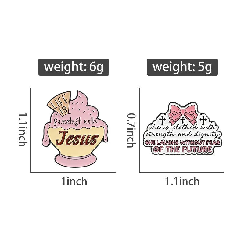 Pink Ice Cream Metal Enamel Pins Sweet Dessert Lapel Pin Cartoon Badge DIY Decor for Backpack Hat Bag Fashion Jewelry Daily Gift Qme