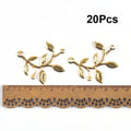 Mixed Gold Leaf Filigree Wraps Metal Crafts Connectors For Making Jewelry Accessories DIY Scrapbook Handicraft Home Decor yk0912 Qme 37X45mm 20cps