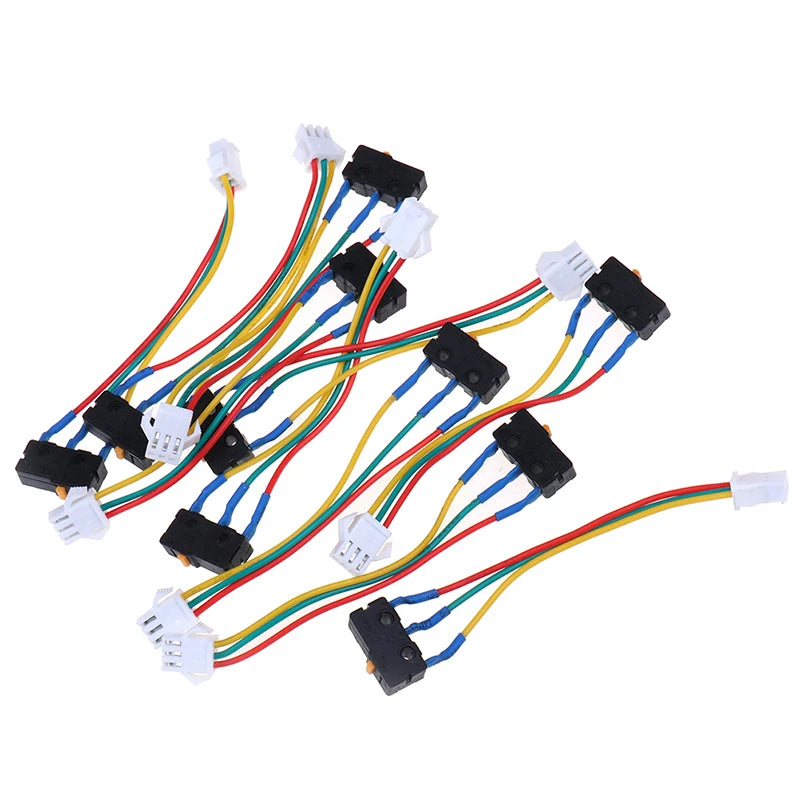 Flame Retardant Metal Micro Switch 3 Wires 0 6x1x2cm Gas Water Heater Qme