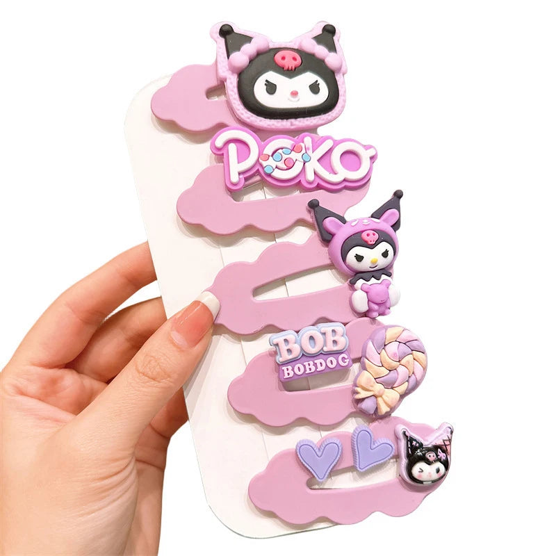 Cute Clownee-themed Cartoon Hair Clips Cute Hair Accessories for Students Side-Swept Bang Clips That Won't Damage Your Hai Qme