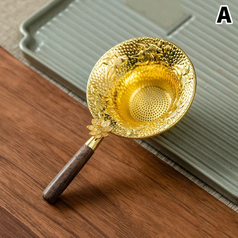 Mesh Tea Strainer Stainless Steel Filter Sieve Teaware Drain Useful Qme A