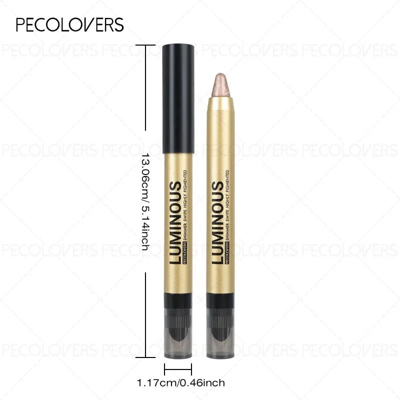 Gold Tube Eye Shadow Pen, Multi-color Selection, Eye Highlights, Brightening Eyes, Waterproof and Sweatproof, Eye Cosmetics Qme