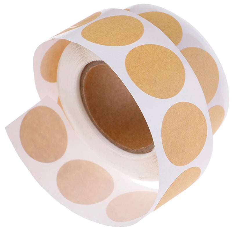 Blank Round Craft Stickers Seal Labels DIY Package Qme