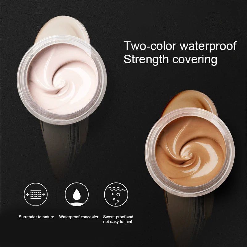 Two-color Tattoo Concealer Waterproof Sweat-proof Cover Birthmarks Qme