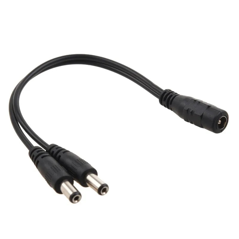 POE cctv tester IP Camera DC 1 to 2 Power Splitter Cable Cord for CCTV Female Male FC Qme