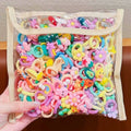 Hair band rubber band children tie hair rope baby girl does not hurt hair rope little girl rubber band Qme 30 mixed colors Size fits all