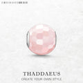 Pink Facted Beads 925 Sterling Silver Karma Jewelry Accessories Romantic Gift For Women Qme Default Title