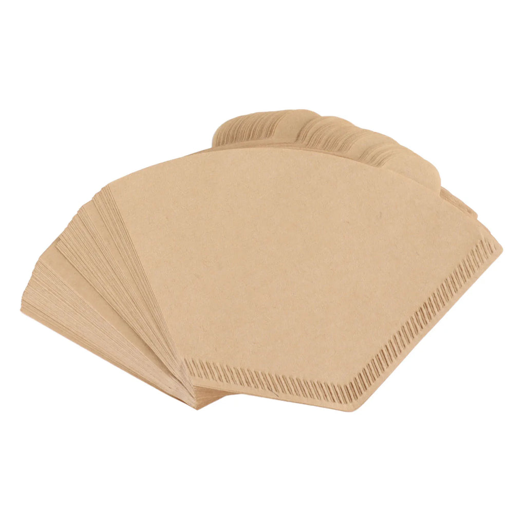 100 Count Cone Coffee Filters Paper Disposable Coffee Filter for 1-2 Cup Pour Over Drip Coffee Maker Natural Unbleached Brewing Qme