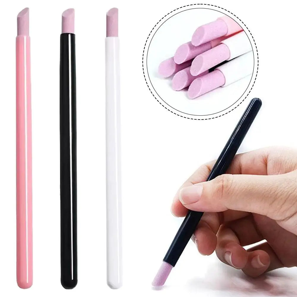 Nails Art Quartz Grinding Pen for Remover Cuticle Dead Skin UV Gel Polish Nail File DIY Manicure Pedicure Care Tools Qme