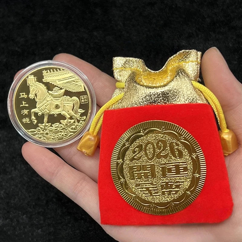 2026 Year Horse Lucky Zodiac Medal Event Souvenir Metal Craft Qme A9