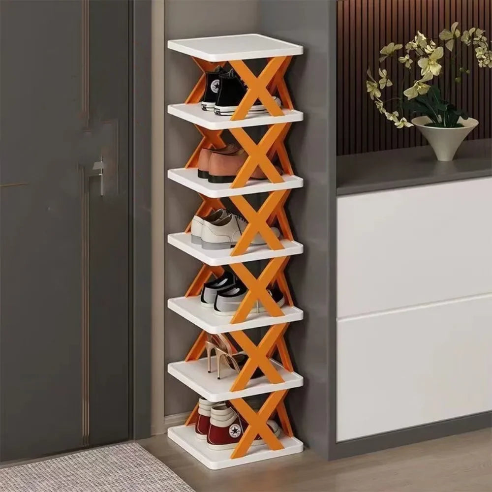 Multifunctional Shoe Cabinets Free Splicing Storage Rack Detachable Shoe Storage Saving Space Household Door Shoe Organizer Rack Qme