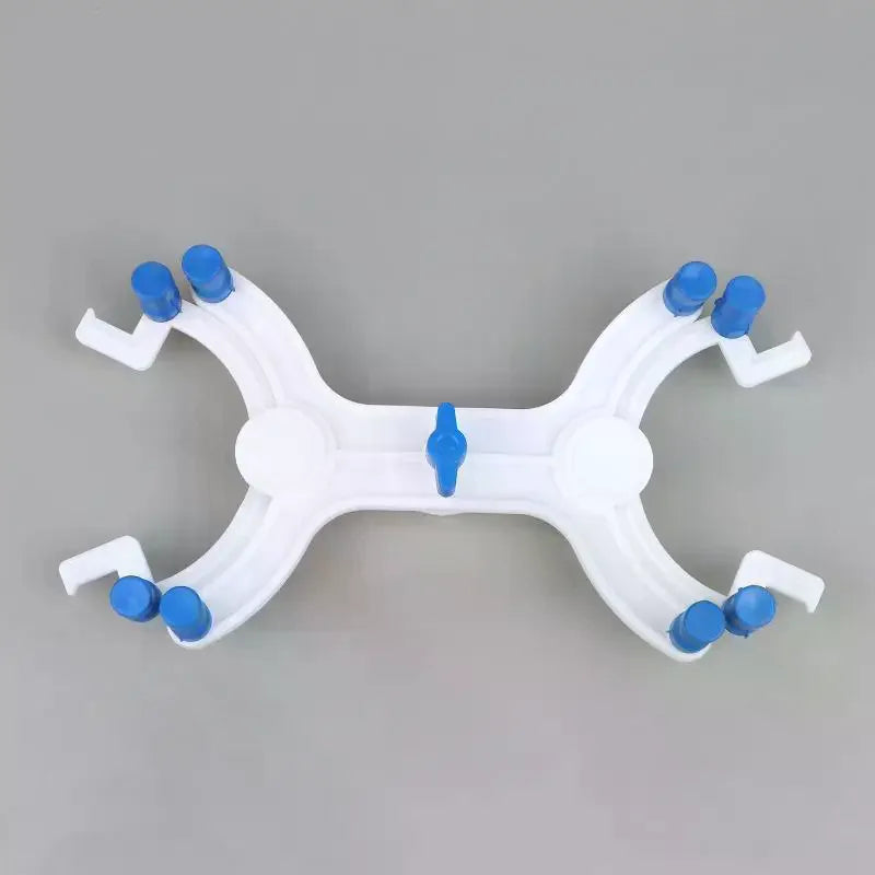 Durable Double Burette Clamp Spring Loaded Plastic Buret Clip Soft Qme