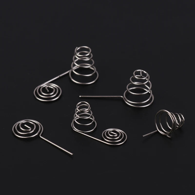 Nickel Wire AAA Battery Springs 5 Coil Contact Plate Positive Qme