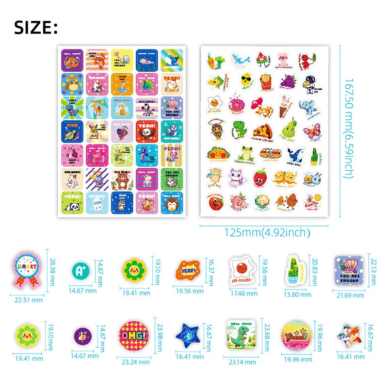 Reward Stickers 844 Encouragement Stickers-Motivational Teacher Classroom Reward Sticker Motivate students Family Reward Sticker Qme