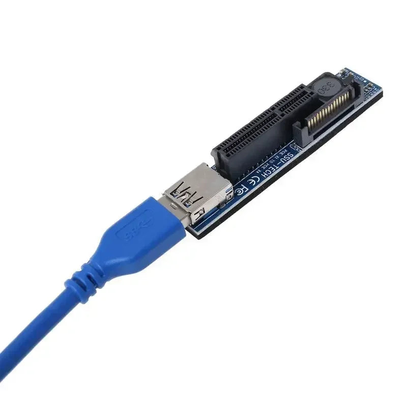 1x To 16x PCIe PCI Express Extender Riser Card, 60cm Adapter Extension Cable for Bitcoin BTC, Mini PCI - E To USB 3.0 Miner Qme