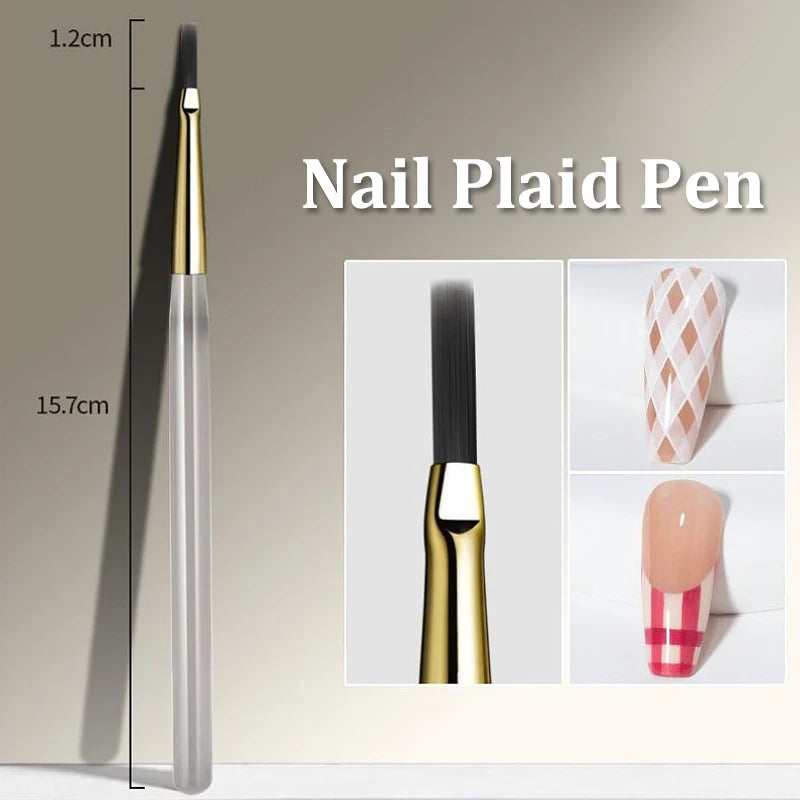 DIY Design Manicure Nail Art Painting Brush Acrylic Lines Pen Stripes Qme