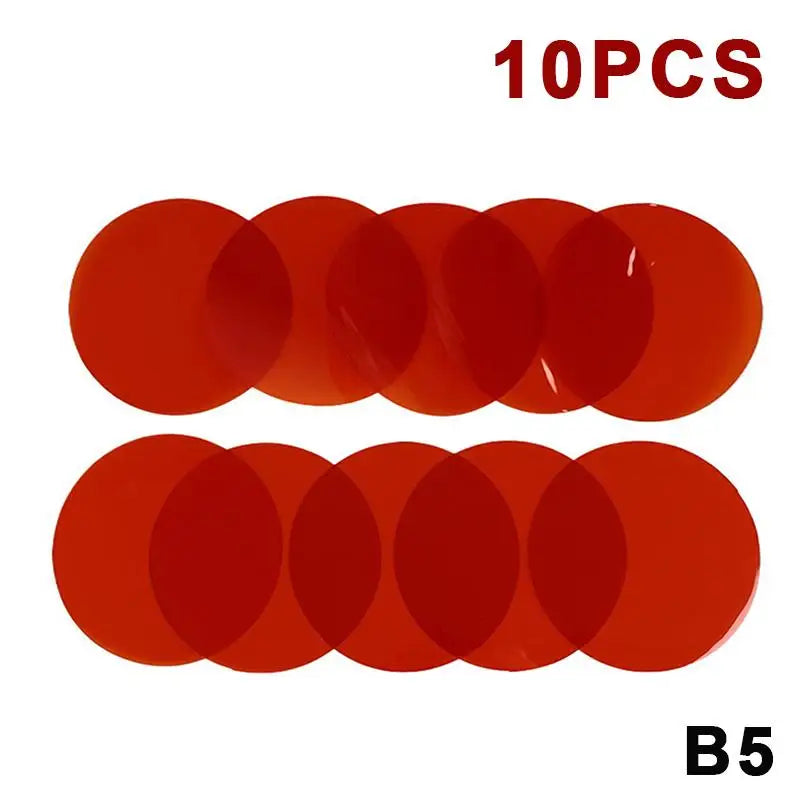 DIY Warm Light Film Stickers (74mm) Color Changing Sheets for Lamps Easy Apply Ambiance Decals for Bedroom & Party Decoration Qme B5