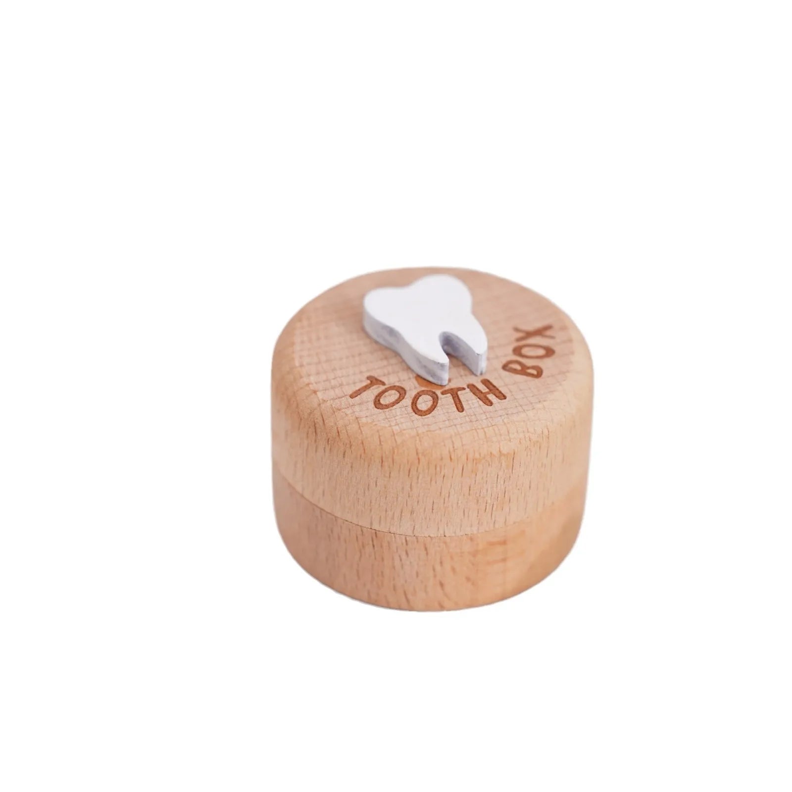 Hardwood Kids Tooth Keepsake Box Practical Wooden Hair Collect Case Qme