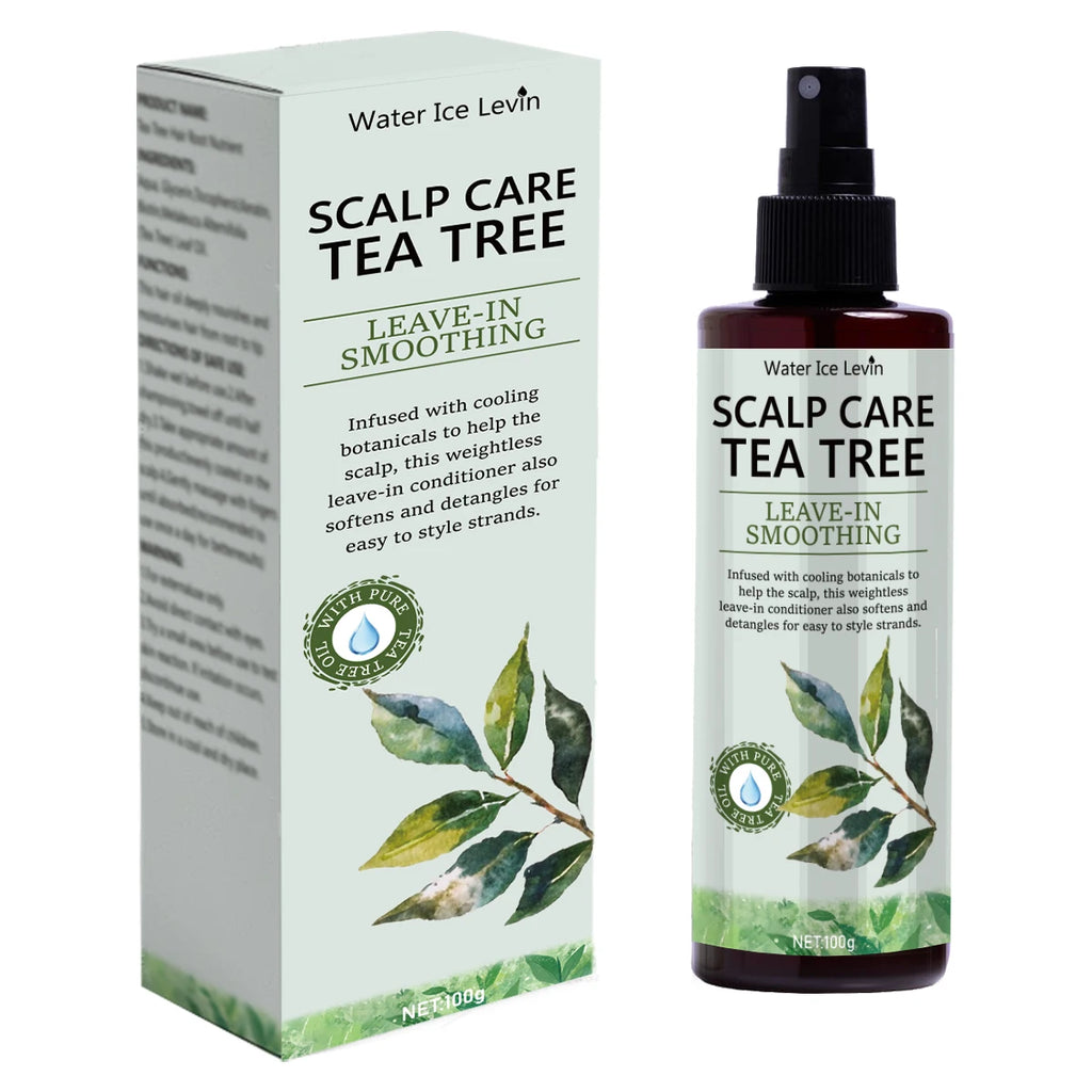 Tea Tree Essential Oil, Deeply Moisturizes Dry and Frizzy Hair, Suitable for Facial, Body, Light Beige Skin Care, and Nails, an Ideal Choice for All Seasons Qme 100g Box
