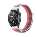A The new Velcro breathable Unisex Replacement unisex nylon strap For Samsung Garmin and Huawei watches Qme pink PW 22mm