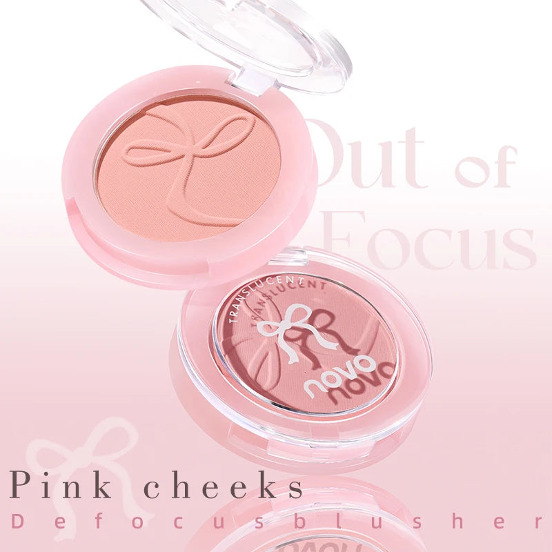 Cute Blush Powder, Lightweight & Smooth Finish, for Cheeks, Shape, Contour & Highlight Face to Create a Natural Matte Finish Qme