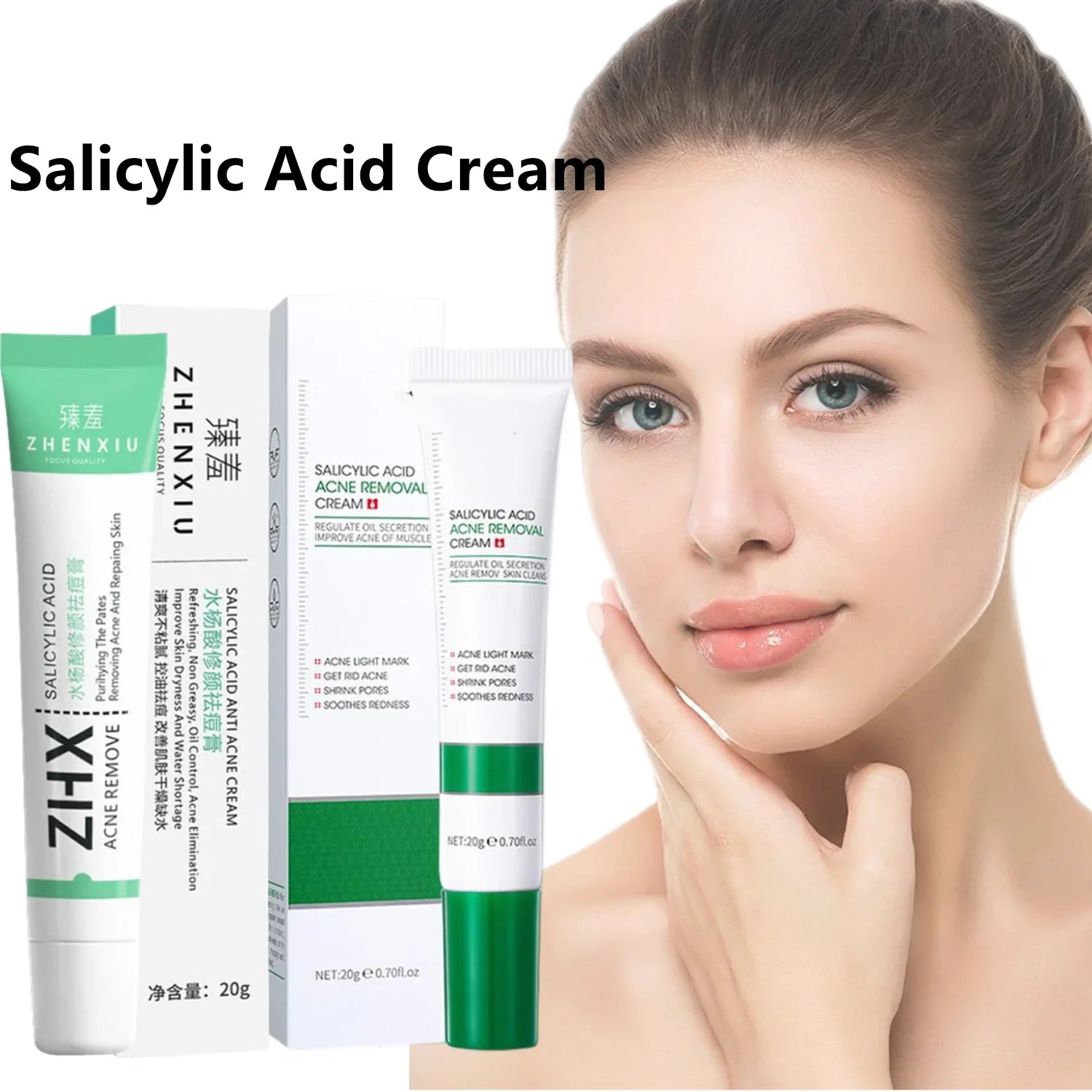 Salicylic Acid Shrink Pore Cream Elimination Large Pores Remove Qme