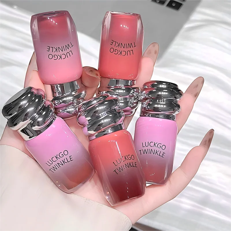 6-color Mirror Water Light Lip Glaze 6 Colors Highly Pigmented Stain Qme