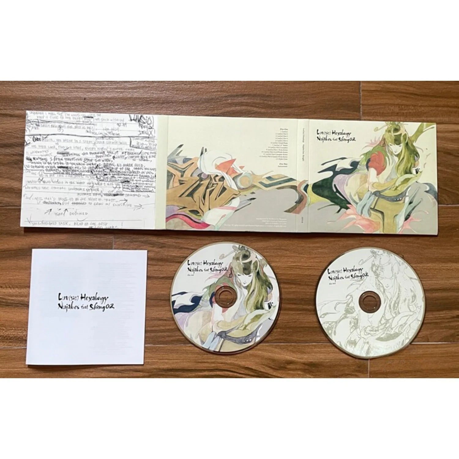 Jazz-Hip Hop Ambient Music Album Featuring Mellow Style Tracks, with Hand-Painted Art Cover Design Evoking A Relaxing Experience Qme