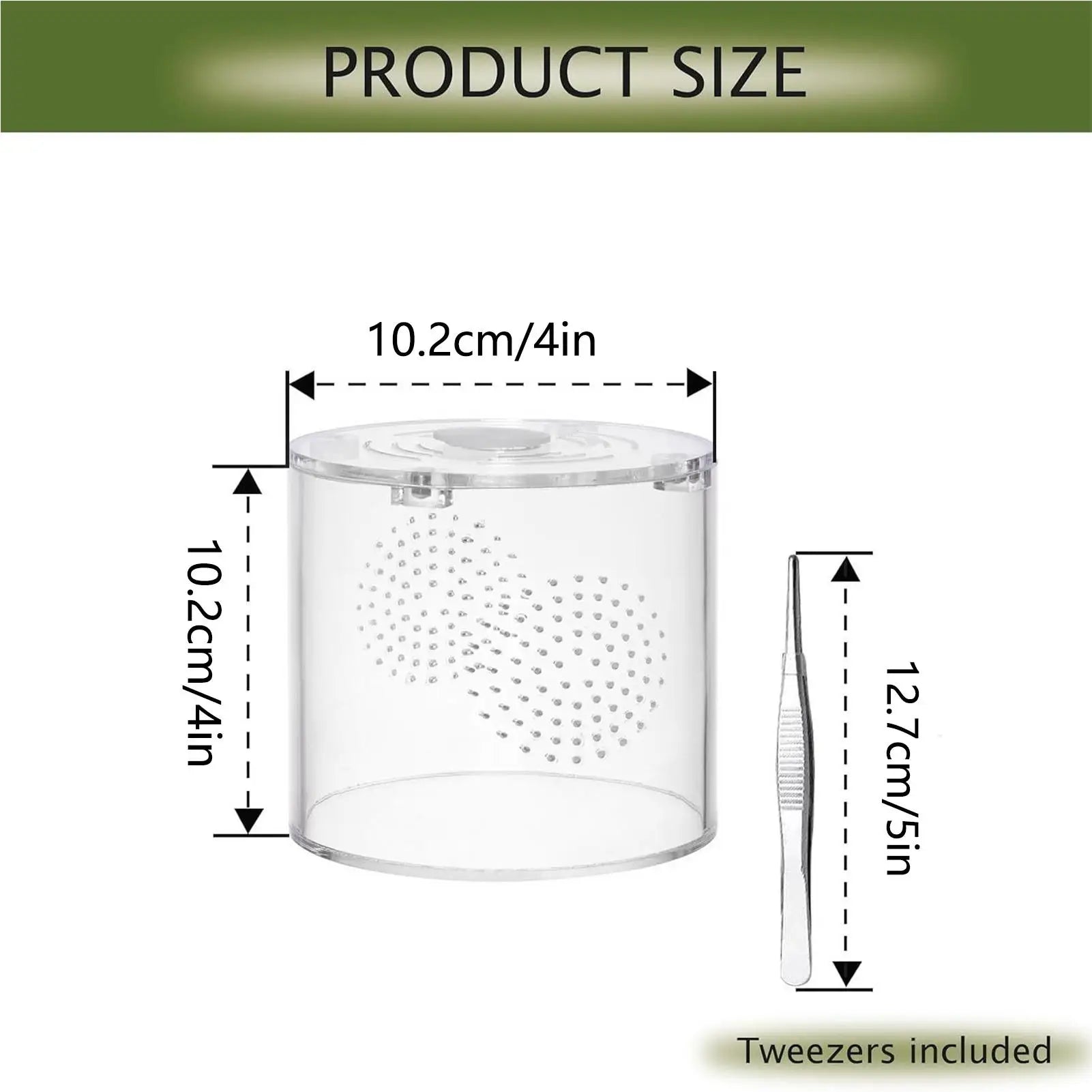 Tarantula Enclosure 10 2x10 Clear Acrylic Escape Proof Ventilation Qme