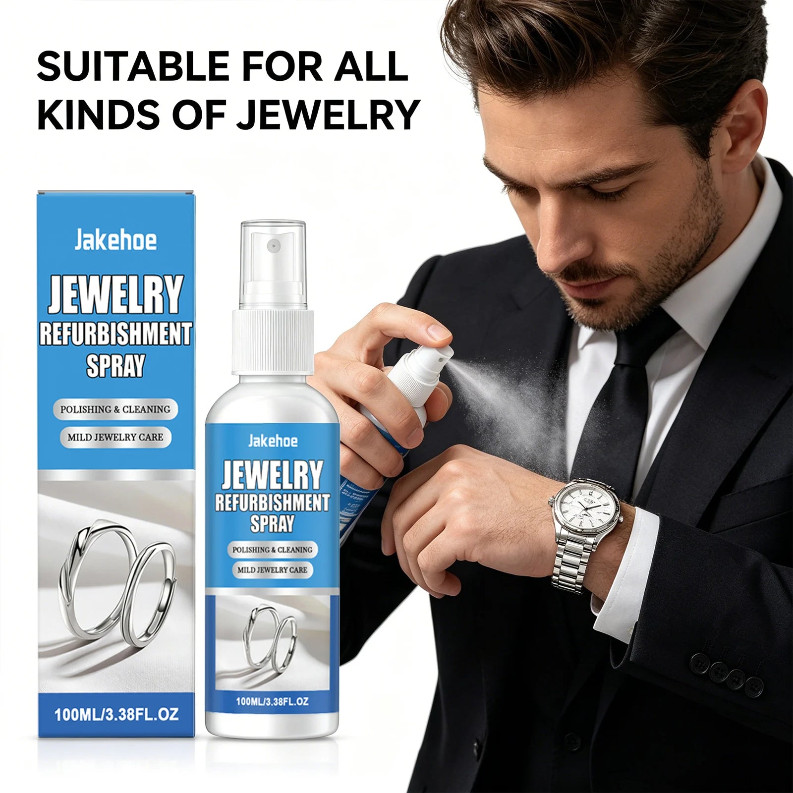 Jewelry Care Cleaning Agent Cleaning Dirt Remove Oxidation Polishingwatch Chain Jewelry Renovation Decoration Cleaning Solution Qme
