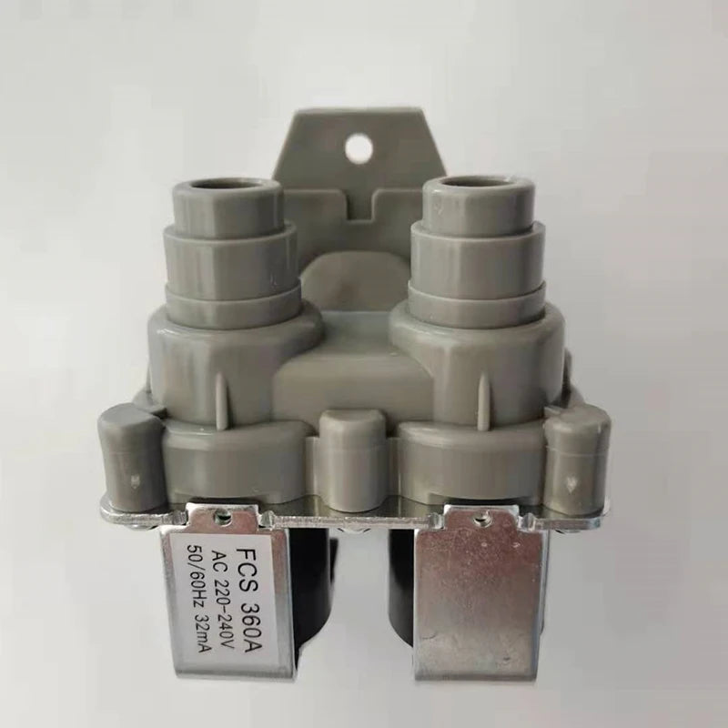 Universal Double-head Water Inlet Valve, Automatic Washing Machine Double Coarse Mouth Solenoid Valve. Qme