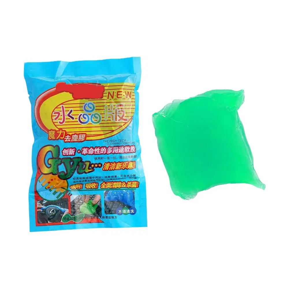 Car Cleaning Gel Slime Magic Mud Automobile Air Vent Computer Keyboard Dirt Dust Remover Gel Car Wash Interior Cleaning Tool Qme D