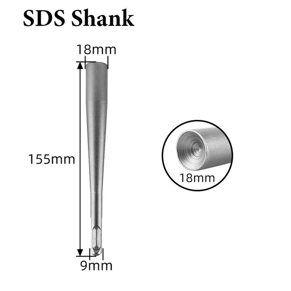 Expansion Bolt Striking Punch With Round /square Shank Alloy Steel For Electric Hammer Installation 155mm/6.2inch Qme round shank