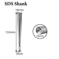 Expansion Bolt Striking Punch With Round /square Shank Alloy Steel For Electric Hammer Installation 155mm/6.2inch Qme round shank