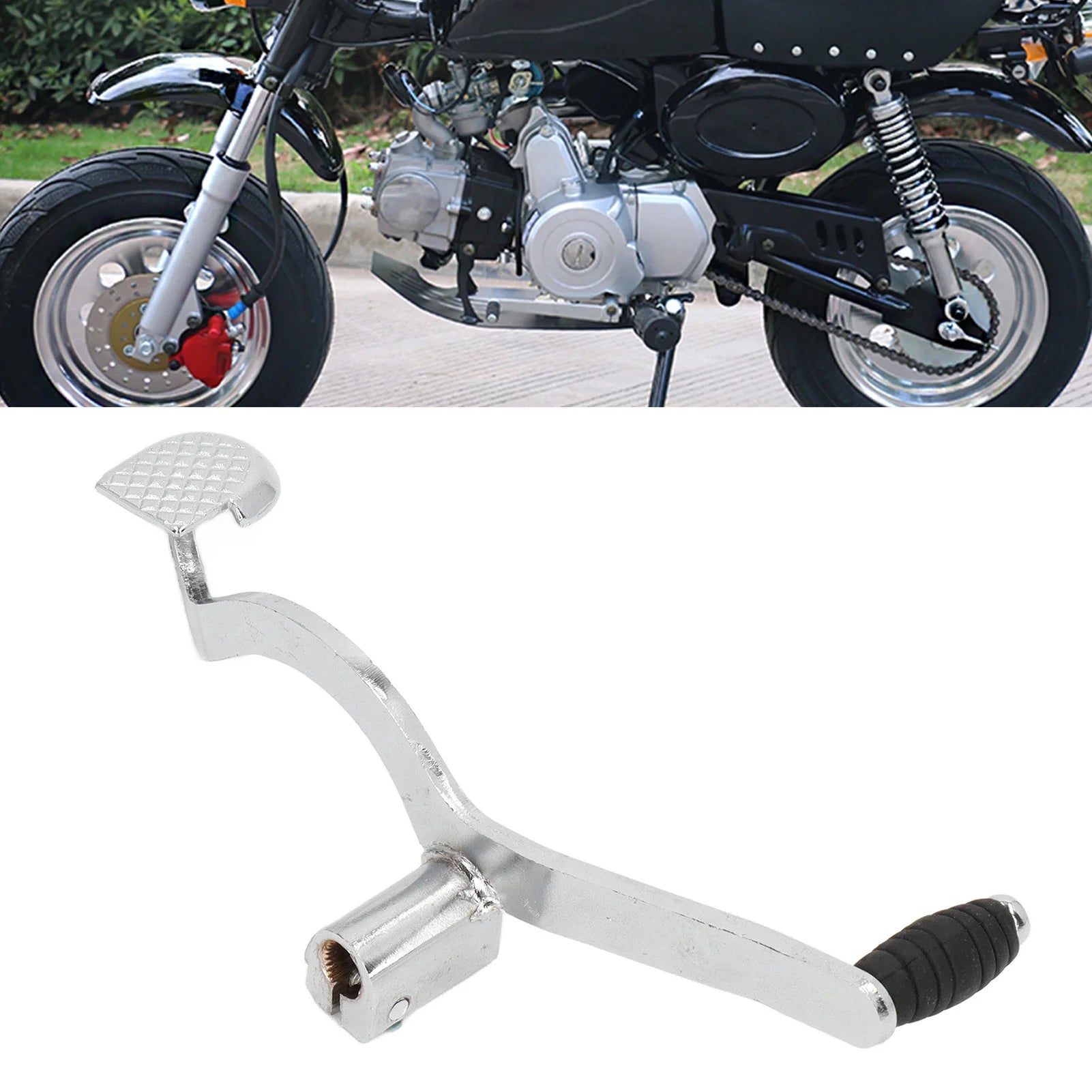 Motorcycle Shifter Pedal Assembly Anti Deformation Sturdy Steel Alloy Gear Shift Lever Peg 13mm High Stength for Bikes Qme