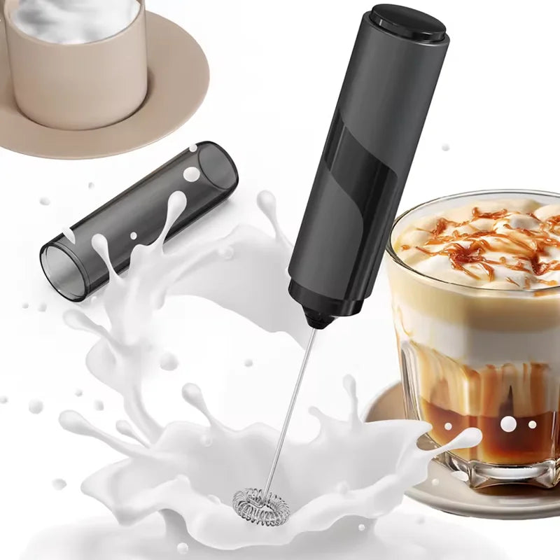 Wireless Milk Foamer Coffee Whisk Mixer Electric Blender Egg Beater Mini Frother Handle Stirrer Cappuccino Maker Cooking Tools Qme