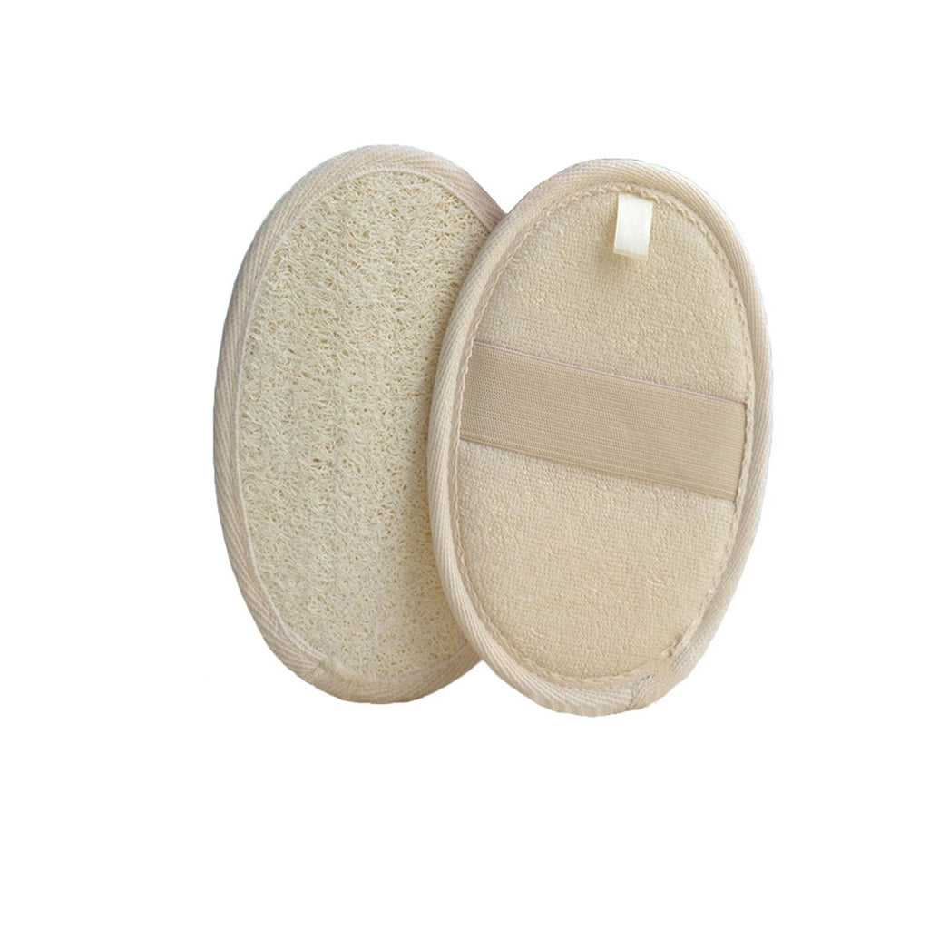 Exfoliating Sponge Pad Natural Towel Gourd Sponge Scrub Body Gloves for Men and Women Durable Bathing Spa Deep Cleaning Tool Qme B