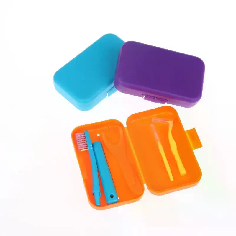 Dental Cleaning Care Kits Portable Travel Oral Detachable Toothbrush Qme