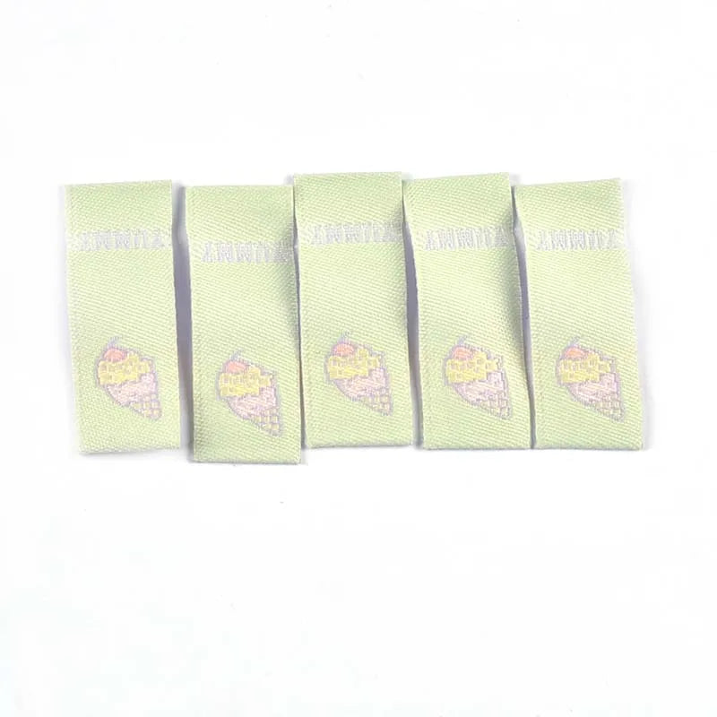 50pcs Ice Cream/Strawberry Embroidery Clothing Labels For Sewing Hats Bags Supplies DIY Crafts Accessories Knitted Tags c3612 Qme