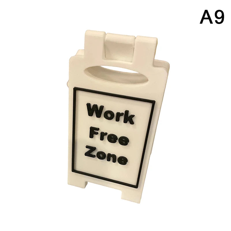 Humorous Office Desk Sign-"Coffee,Then Work" "Busy" Home Office Desktop Decoration Unisex Colleague Gift, Multi-Functional Qme A9