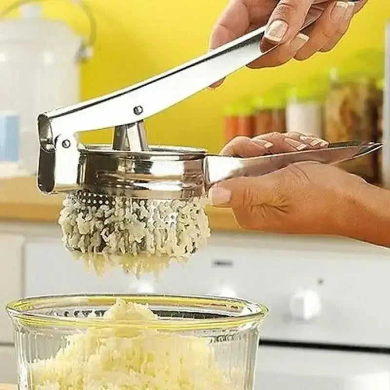 Stainless Steel Masher Ricer Press Mashed Potatoes Maker Fruit Qme