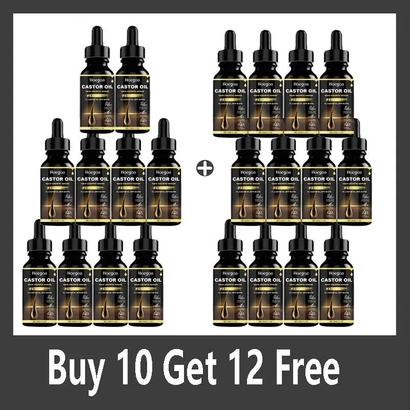 30ml Castor Oil Hair Thickening Essential Oil Nourish Scalp Massage Refreshing Hair Growth Repair Smoothing Hair Care Oil Qme Buy 10 Get 12 Free