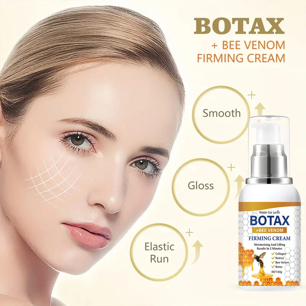 Botax Firming Cream with Bee Venom & Retinol - 2 Minute Lift & Moisturizing, Collagen Enriched for Elastic & Glowing Skin. Qme