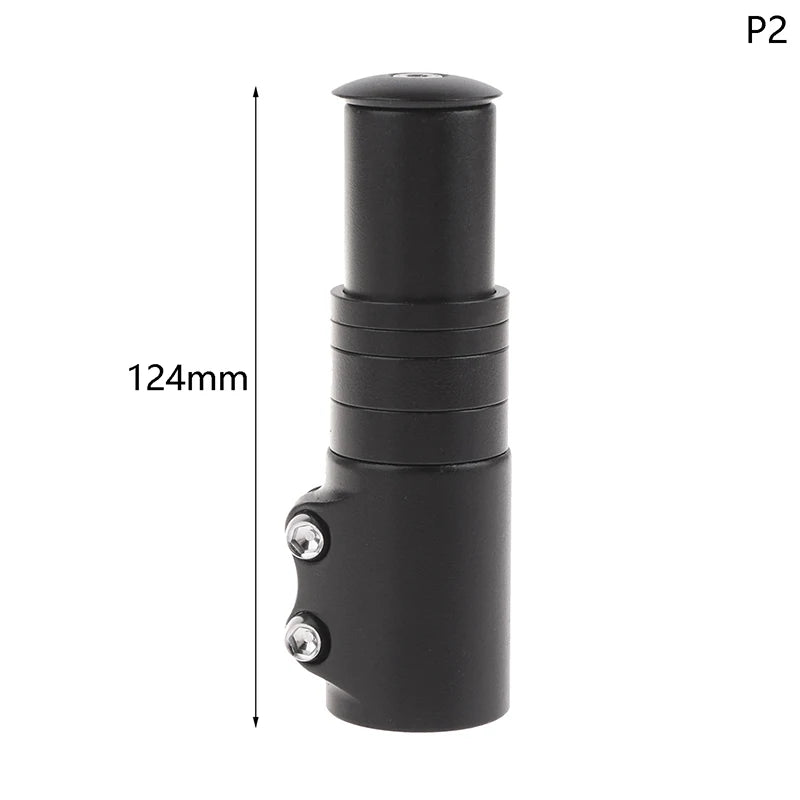 Bike Stem Fork Bicycle Handlebar Extension Riser Rise Up Adapter Qme 12.4CM